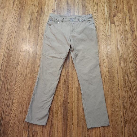 Free Fly Mens Chino Pants Size 32 × 32 Tan Stretch - Picture 1 of 9